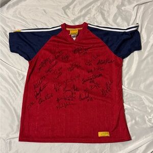 Vintage Adidas FIFA womens world cup  1999 Soccer Jersey with Signatures Size l